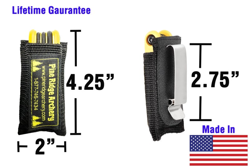 Pine Ridge Archery Archer's Allen Wrench Set and Holster Combo Kit, Yellow - Image 4